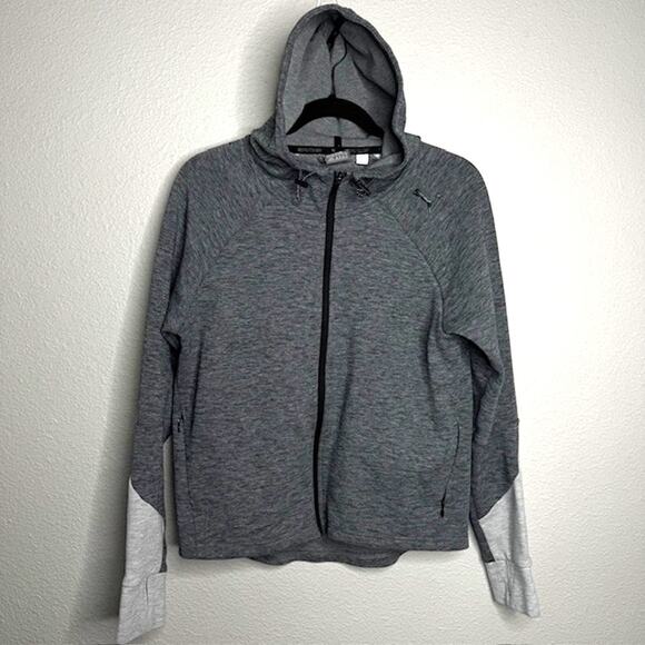 Puma Womens Charcoal Colorblock Solid DRY-CELL Hooded Sweatshirt Sz Medium - Picture 7 of 16
